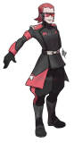 Pokemon Team Magma Maxie Red Black Cosplay Costumes