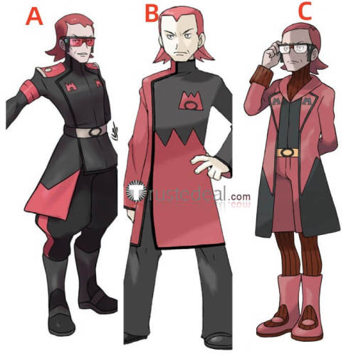 Maxie Red Black Cosplay Costumes