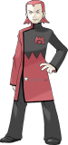Pokemon Team Magma Maxie Red Black Cosplay Costumes