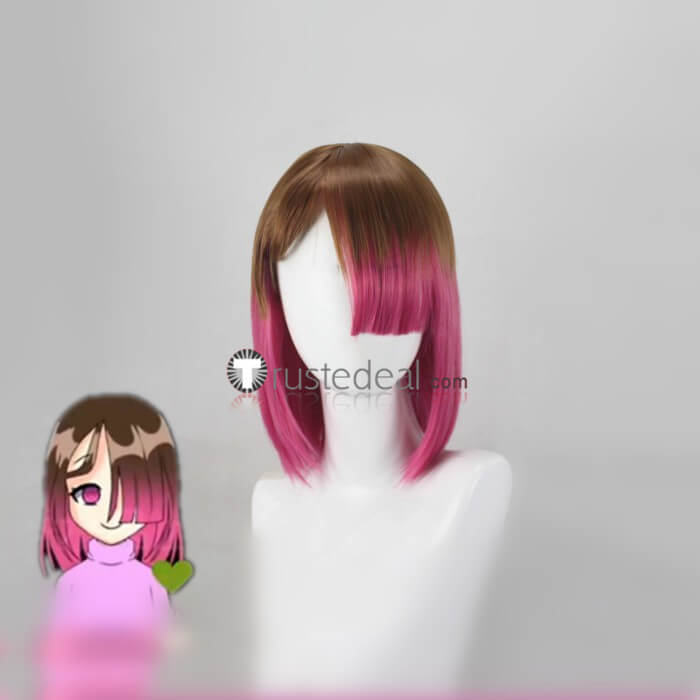 Undertale Betty Bete Noire Alphys Yellow Pink Styled Cosplay Wig