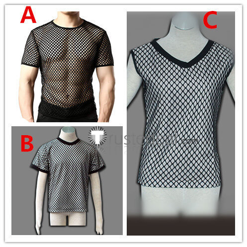 Naruto Cosplay Mesh T-shirt Costume