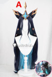League of Legends LOL Star Guardian Kaisa Orianna Taliyah Prestige Syndra Pink Black Blue Purple Cosplay Wigs