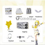 Vocaloid Official Kagamine Rin Len Cosplay Costume
