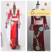 One Piece Boa Hancock Red Cosplay Costume