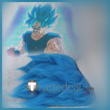 Dragon Ball Son Goku Yellow Blonde Blue Pink Spiky Styled Cosplay Wig