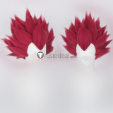 Dragon Ball Vegeta Styled Spiky Blue Black Blonde Cosplay Wig
