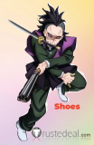 Kimetsu no Yaiba Demon Slayer Genya Shinazugawa Purple Black Cosplay Costume