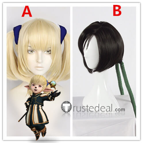 Dissidia Final Fantasy NT FF11 Shantotto Final Fantasy 7 Remake Yuffie Kisaragi Cosplay Wig