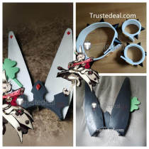 Guilty Gear Xrd Revelator Elphelt Valentine Head Piece Neck Wrist Belts Cosplay Props Accessories