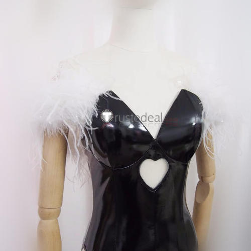 Darkstalkers Morrigan Aensland Black Bunny Suit Cosplay Costume