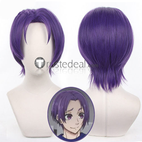 Blue Lock Rensuke Kunigami Reo Mikage Ranze Kurona Purple Orange Cosplay Wigs