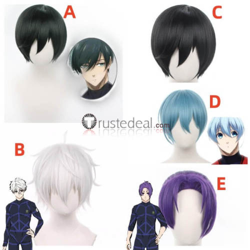 Blue Lock Yo Hiori Nagi Seishiro Rin Itoshi Reo Mikage Purple Blue Green Styled Cosplay Wigs