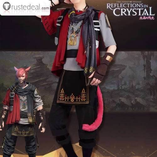 Final Fantasy XIV FF14 G'raha Tia Cosplay Costume 2
