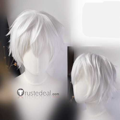 Silver White Short Cosplay Wig