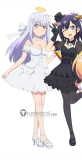 Gabriel DropOut Vignette Tsukinose April Raphiel Ainsworth Shiraha White Black Dress Cosplay Costume