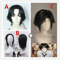 Hunter X Hunter Chrollo Lucilfer Kuroro Rushirufuru Black Styled Cosplay Wigs