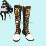 The Eminence in Shadow Cid Kageno Shadow Claire Alexia Midgar Alpha  Black Cosplay Shoes Boots