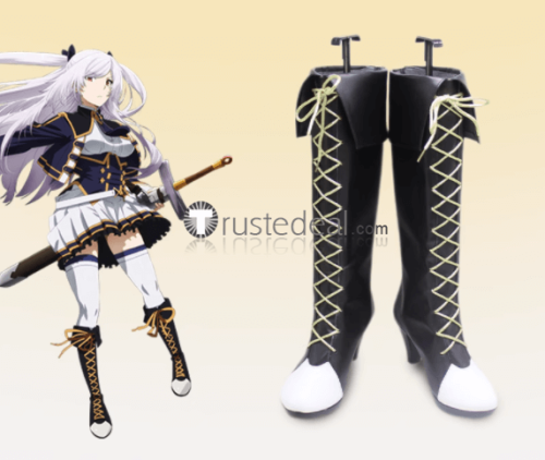 The Eminence in Shadow Cid Kageno Shadow Claire Alexia Midgar Alpha  Black Cosplay Shoes Boots