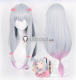 Eromanga Sensei Sagiri Izumi Long Grey Pink Cosplay Wig