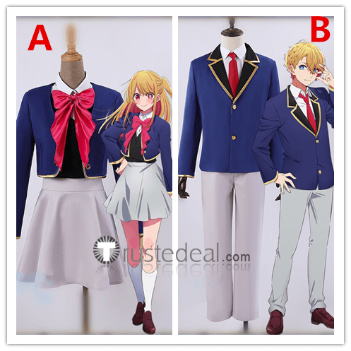 Oshi no Ko My Star Their Idol's Children Ai Hoshino Ruby Kana Arima Aquamarine Aqua Uniform Cosplay Costume 2