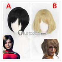 Resident Evil 4 Remake Ada Wong Ashley Graham Cosplay Wig