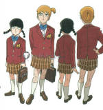 Mob Psycho 100 Arataka Reigen Mob Female Red Girl Uniform Cosplay Costume