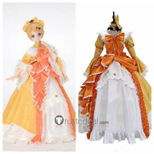 Vocaloid Kagamine Rin Daughter of Evil Yellow Cosplay Costume 2