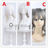 Vocaloid Yowane Haku White Silver Grey Cosplay Wig