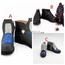 Overwatch Ana Captain Amari Young Ghoul Cosplay Boots Shoes