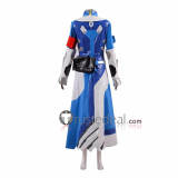Overwatch Angela Mercy Combat Medic Ziegler Blue Cosplay Costume