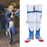 Overwatch Angela Ziegler Mercy Dr. Ziegler Combat Medic Ziegler Atlantic Cosplay Boots Shoes