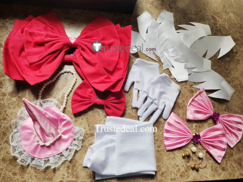 Mahou Tsukai Pretty Cure Asahina Mirai Cure Miracle Pink White Cosplay Costume