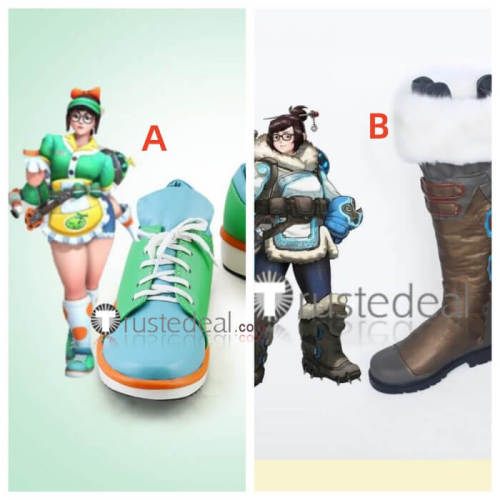 Overwatch Soldier Mei Honeydew Cosplay Boots Shoes