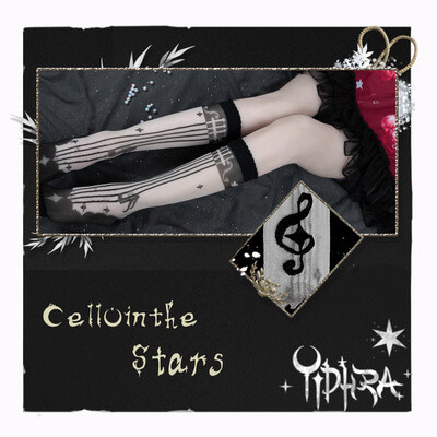 Yidhra Lolita ~Cello In the Stars~Track of the Star~ Lolita Socks
