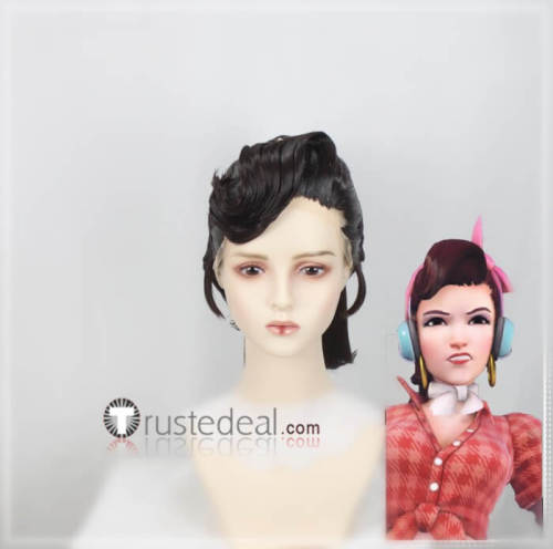 Overwatch Mercy DVA Cruiser Sleighing Styled Cosplay Wigs