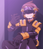 Chousoku Henkei Gyrozetter Souta Gunji a.k.a Eraser-01 Brown Styled Cosplay Wig