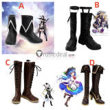 Touhou Project Youmu Konpaku Tenshi Hinanawi Marisa Kirisame Cosplay Boots Shoes
