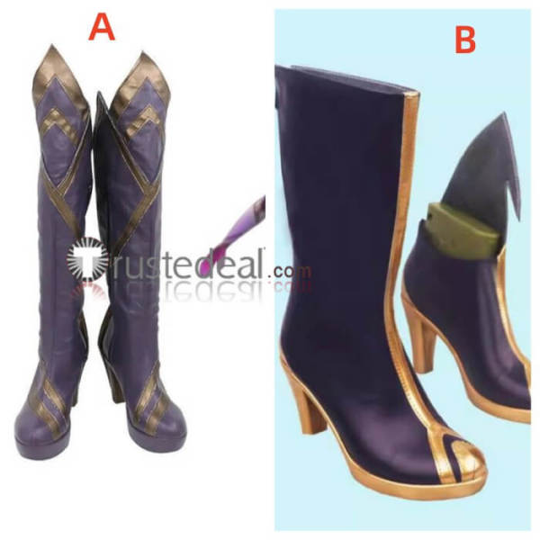 League of Legends LOL Coven Ahri Evelynn Cosplay Shoes Boots