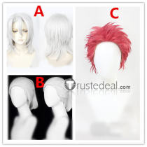 Kimetsu no Yaiba Demon Slayer Tengen Uzui Akaza Silver White Pink Black Cosplay Wigs