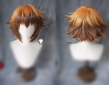 YuGiOh Jaden Yuki Celina Serena Purple Ponytail Orange Brown Styled Cosplay Wig