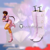 The King of Fighters KOF Orochi Shermie Pink Cosplay Shoes Boots