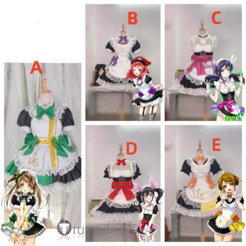 Love Live Mogyutto Love De Sekkin Chu Tojo Nozomi Hanayo Nico Maki Kotori Maid Lolita Luxury Cosplay Costume