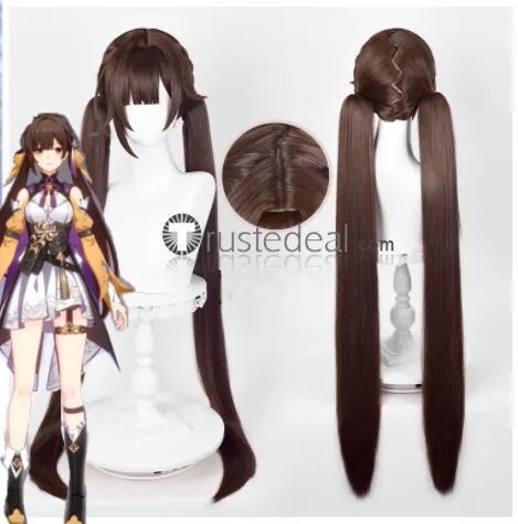 Honkai Star Rail Pela Dan Heng Sushang Brown Cosplay Wig