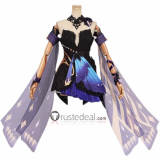 Genshin Impact Opulent Splendor Keqing New Skin Cosplay Costume