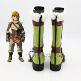 The Legend of Zelda Breath of the Wild Game Link Gerudo Female Royal Guard White Cosplay Shoes