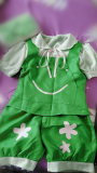 Mairimashita Iruma kun Clara Valac Iruma Suzuki Female Idol Blue Green Cosplay Costume