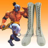Street Fighter 6 Cammy IV El Fuerte Jamie White Red Cosplay Shoes Boots