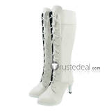 Street Fighter CHUN LI White Cosplay Boots Shoes