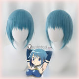 Puella Magi Madoka Magica Miki Sayaka Blue Cosplay Wig