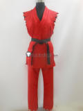 Street Fighter KEN Masters Ryu White Red Cosplay Costume